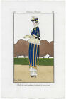 André STEFAN Pochoir Mode Art Déco N°138-1914 JOURNAL DES DAMES ET DES MODES