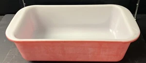 Vintage Pyrex 213 Pink 1.5 Qt Loaf Bread Pan Flamingo Pink Made in USA - Picture 1 of 5