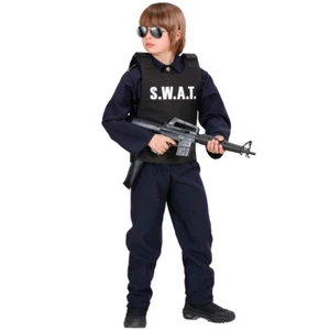 Swat Kostüm Kinderweste Schutzweste Polizei Weste Kinder Polizeiweste Swatweste - Bild 1 von 3