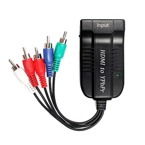 HDMI to 1080P YPBPR Component Video 5RCA RGB Converter Stereo Audio Video - Picture 1 of 14