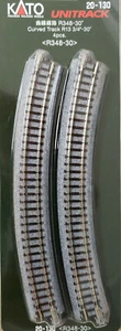 Kato 20-130 13 3/4" Radius. 30 Bogengrad. Nickelsilber. 4 Stück. Skala N - Bild 1 von 1