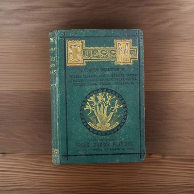 Victorian Puzzle Book ~ Guess Me by Frederick D’Arros Planche ~ 1870s Cruikshank Foto 1 de 4