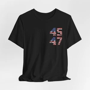 Trump YMCA QR Code Tanz Vorder- und Rückseite T-Shirt, lustig Präsident Trump Geschenk - Bild 1 von 24