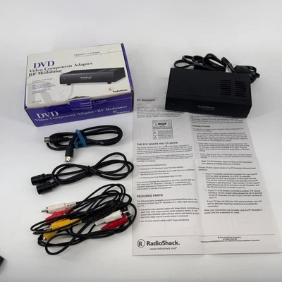 Radio Shack RF Modulator DVD Video Component Adapter 15-1214 - Image 1 of 4