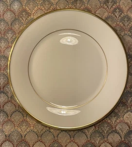 Lenox Eternal Bone China Dinner Plates Gold Trim Ivory 1 Set Of 3 - Picture 1 of 5