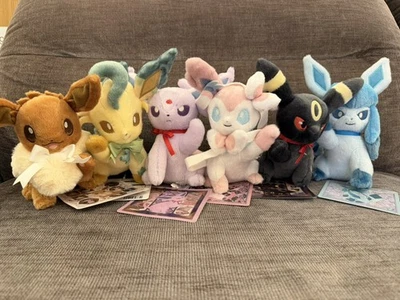 Pokemon Center Eevee Colección Peluche 6 Set Nuevo 2025 Exclusivo Japón Foto 1 de 4