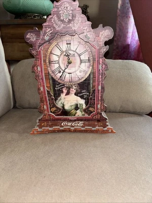 Coca-Cola 3D Puzzle with Clock In Original Packaging  Fully Assembled Vintage - Image 1 of 4