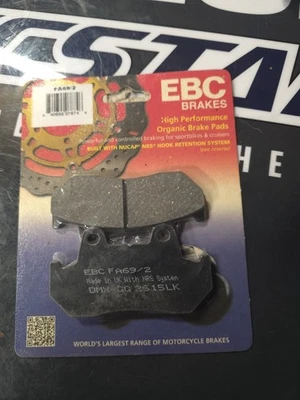 PASTILLAS FRENO DELANTERAS HONDA CB750 CB900 GL 1100 NUEVAS EBC (EBC FA69/2) Foto 1 de 4