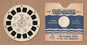 Vintage View-Master reel #127 Yellowstone National Park Mammoth Park Wyoming 194 - Picture 1 of 1