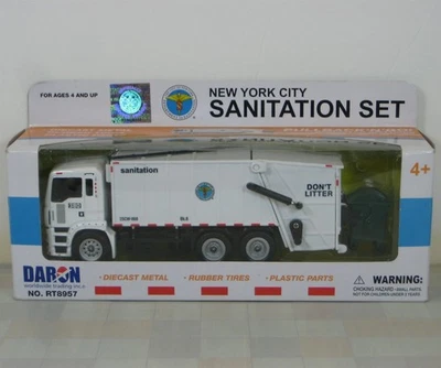 Camión de basura del Departamento de Saneamiento de la Ciudad de Nueva York "Diecast" escala 1/50 Foto 1 de 4