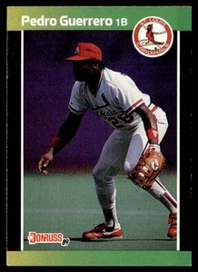 1989 Donruss Pedro Guerrero St. Louis Cardinals #418 - Picture 1 of 2