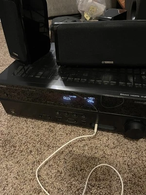 Yamaha RX V379 5.1 Channel HDMI AV Receiver Bundle with Remote Tested - Image 1 of 4