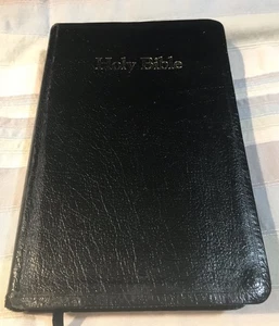 Nelson 3005 NKJV Black Bonded Leather Bible 1988 References Red Letter Concordan - Picture 1 of 6