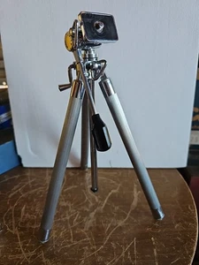TRÍPODE DE CINE TELESCÓPICO DE ACERO INOXIDABLE AVIGO VINTAGE CON CAJA 11,5" A 52" - Imagen 1 de 12
