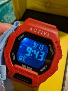 Invicta Activa X Red ACW513-004 digital watch water resistant light Box Manual - Picture 1 of 20
