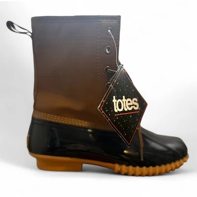 Тоуты водонепроницаемый подкладка коричневый черный утка ботинки женщин шнурует вверх комфорт богемное Y2K - Изображение 1 из 4