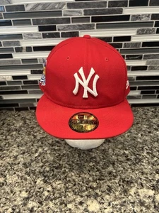 MLB New York Yankees 1999 World Series New Era 59Fifty Sz7 3/4 Red Limp Bizkit - Picture 1 of 8