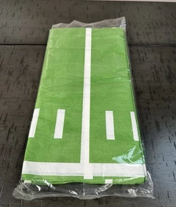 Creative Converting Green Football Tablecover - 54" x 88" - New in Package - Picture 1 of 3