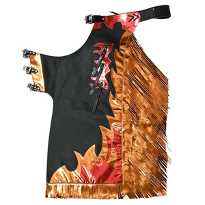 29HS Hilason Western Youth Child Rodeo Bronc Bull Riding Show Genuine Leather - Picture 1 of 7