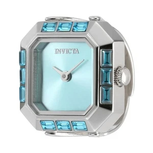 Invicta Mini Angel Damen Ring Uhr 21,5 mm silber blauer Stein verstellbar 49579 - Bild 1 von 13