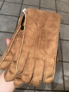 Guantes de gamuza de piel de cordero Ralph Lauren Collection para mujer talla pequeña nuevos sin existencias - Imagen 1 de 3