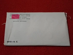 1970 P&D United States Mint Set. 10 Coin Set      OGP  UNOPENED SCRUFFY #MF-4555 - Picture 1 of 4