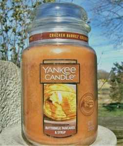 Yankee Candle "BUTTERMILK PANCAKES & SYRUP"~ Cracker Barrel ~ Large 22 oz.~ NEW - Picture 1 of 1