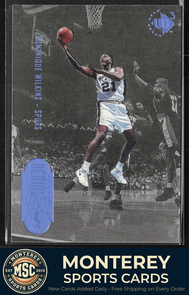 Dominique Wilkins 1996-97 Upper Deck UD3 #51 San Antonio Spurs - Image 1 of 2