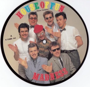 Madness ORIG GER Picture Disc 45 House of fun NM ’82 Stiff PBUY146 Ska new wave - Picture 1 of 1