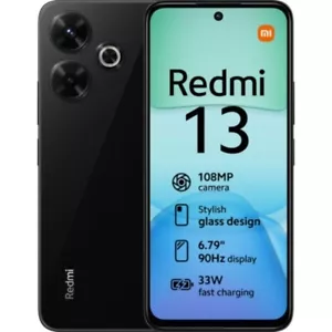 Smartphone Xiaomi Redmi 13 6GB/ 128GB/ 6.79"/ Negro Medianoche - Imagen 1 de 4