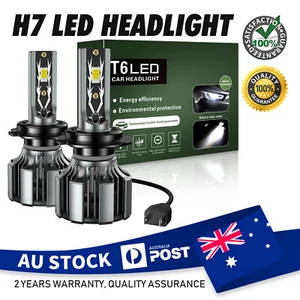 2X H7 LED Headlight Bulb Kit Globes 6000K For Mazda Premacy 1.9 MPV 2001-2002 - Picture 1 of 7