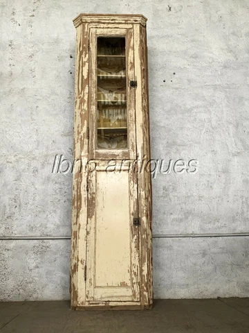 CHARMING 19th C.  LOUISIANA PRIMITIVE CORNER CABINET . SOLID CYPRESS.  L@@k! Cover