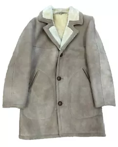 Vintage Bermans Rancher Sherpa gefütterte Jacke Mantel Western Cowboy Herren 38 Yellowstone - Bild 1 von 6