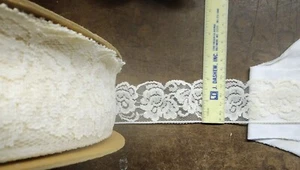 WHITE Scallop Edge 2" Wide Lace for Lingerie or Crafts 20 yards = $12.99 - Picture 1 of 1