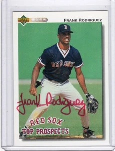 1992 Upper Deck Boston Red Sox Top Prospects Frank Rodriguez Autograph FREE SHIP - Bild 1 von 2
