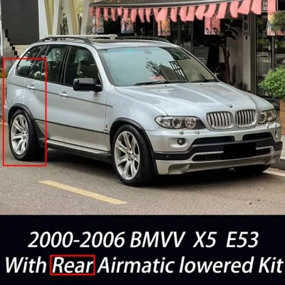 For 00-06 BMW X5 X5M E53 Adjustable Rear Air Suspension Lowering Links Kit Rods - Image 1 of 4