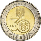 [#958733] Monnaie, Moldavie, 30 Years Since Inauguration Of The National Bank Of