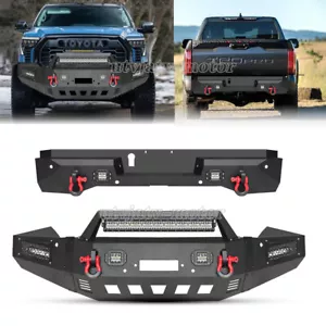 For 2022 2023 2024 Toyota Tundra Front Rear Bumper W/Winch Plate Lights D-Rings - Picture 1 of 24