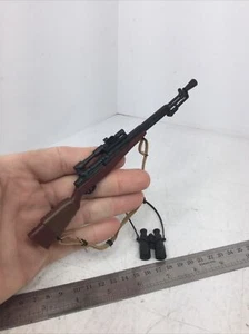 *RARE* 1/6 SCALE HASBRO GI JOE M1-C GARAND SNIPER RIFLE & BINOCULARS WW2-KOREA - Picture 1 of 14