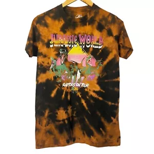 Jurassic World Raptors Tour 2015 Universal Studios Tie-Dye T-Shirt S Graphic Tee - Picture 1 of 4