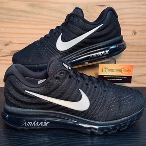 Nike Air Max 2017 Men's Running Shoes Size 13 Black Silver NEW 849559-001 - Picture 1 of 10