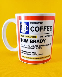 Personalized Coffee Mug with Name Rx- Prescription Strength Coffee Birthday Gift - Picture 1 of 2