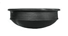 Unglazed Terracotta Clay Pottery Mud Pot/Earthen Handi Cooking Serving Black 1 L