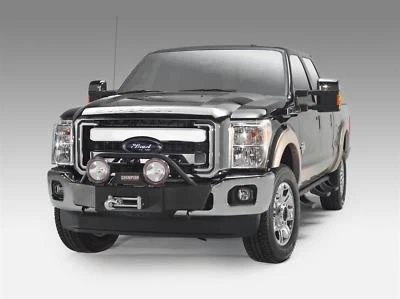 Fab Fours Black Steel Elite Pre-Runner Bumpers For 5-7 Ford F-250/350/450/550 SD Foto 1 de 3