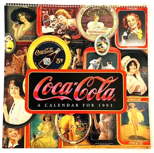 Coca Cola Calendar for 1993 Great Variety of Nostalgic Prints Spiral Bound - Picture 1 of 16
