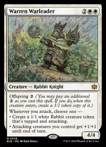 *MtG: WARREN WARLEADER - Bloomburrow Mythic - magicman-europe* - Foto 1 di 1