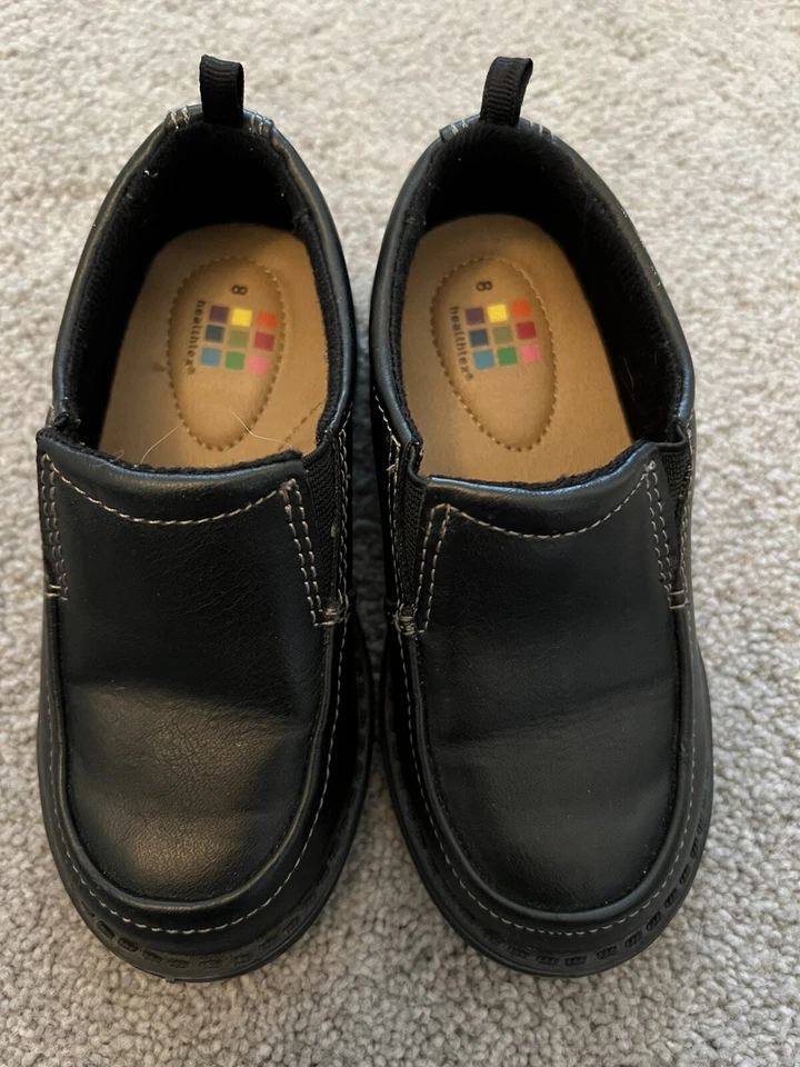 Sapato social preto Healthtex bebê/criança menino tamanho 8 - Imagem 1 de 4