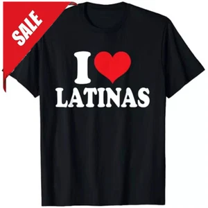I Love Latinas Heart Love Latinas T-Shirt - Picture 1 of 6