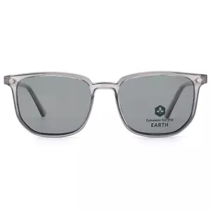 Eyewear For The Earth Rocky Men's Rectangular Clip On Sunglasses - Picture 1 of 6