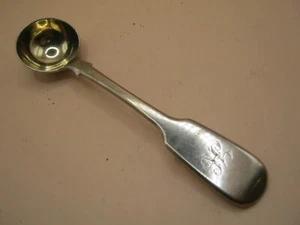 London 1838 Sterling Silver Fiddle Spoon For Condiment Salt Or Mustard - Picture 1 of 4